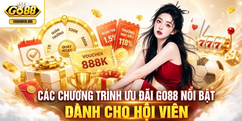 Trang chủ 7 Các chương trình ưu đãi GO88 nổi bật dành cho hội viên